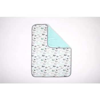 Incababy Baby Blanket Blue Whale XXL
